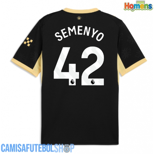 Camisa de time de futebol Manchester City Antoine Semenyo #42 Replicas 2º Equipamento 2026-27 Manga Curta